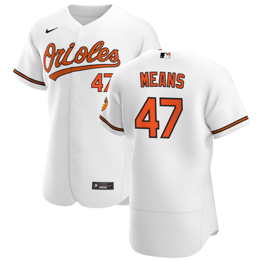 Baltimore Orioles #47 John Means Men Nike White Home 2020 Authentic Player MLB Jersey->baltimore orioles->MLB Jersey